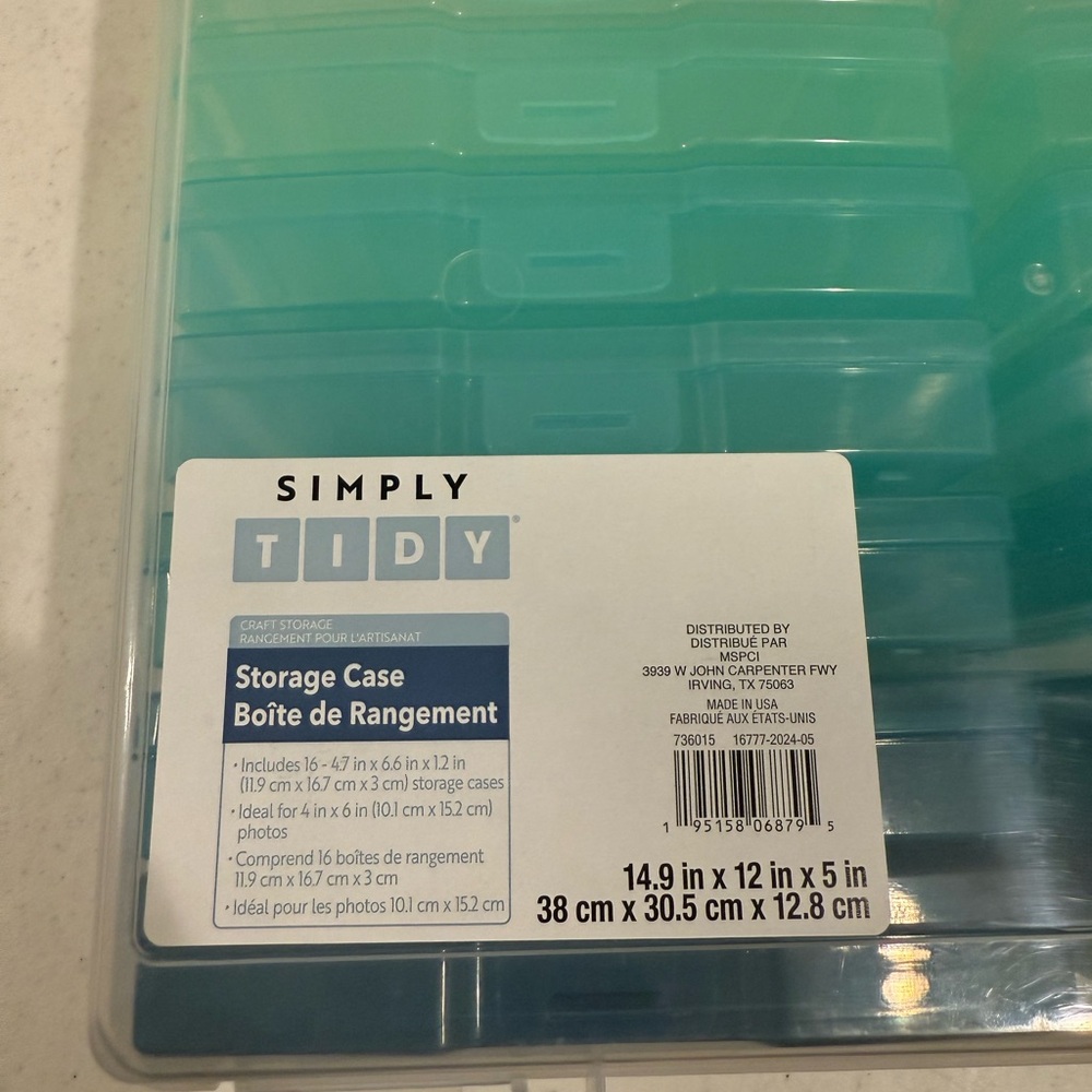NEW Simply Tidy Ombré Photo & Craft Keeper ~ Storage Case - Picture 6 of 10